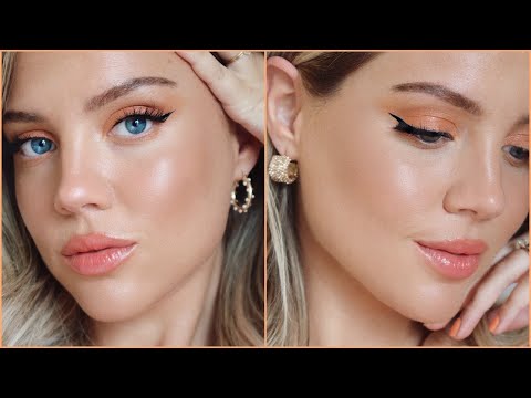 Makeup for BLUE eyes | Orange/Bronze Makeup Tutorial |Elanna Pecherle 2020