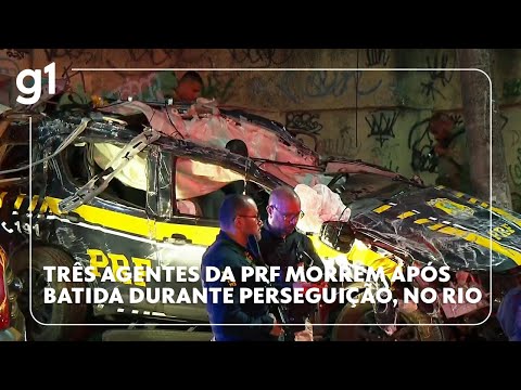 Três agentes da PRF morrem após batida durante perseguição