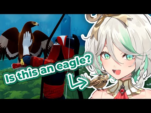 【The Pathless】WE CAN PET THE EAGLE! For free!!! #hololiveenglish