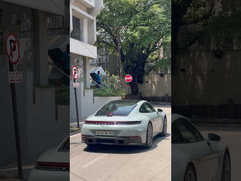 Brand New Porsche 911 992.2 Carrera in Shade Green Metallic in Bangalore. #Porsche #911 #Bangalore