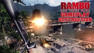 Rambo: The Video Game - Beta Gameplay Footage: Destruction
