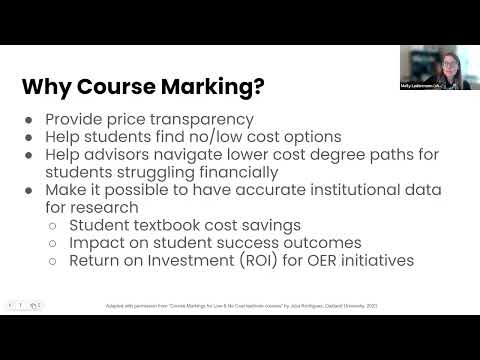 ACRL CJCLS: What You Need to Know: Course Marking