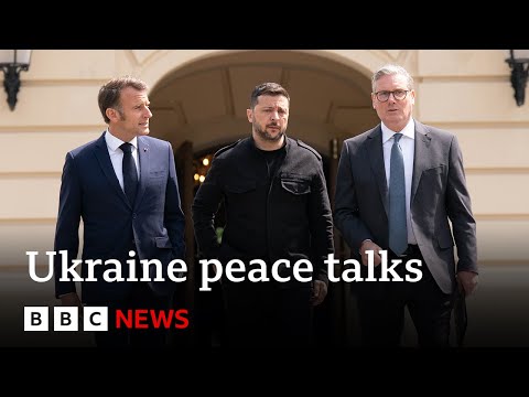 Ukraine's European allies say Kyiv must be in peace talks as US and Russia hold meeting | BBC News