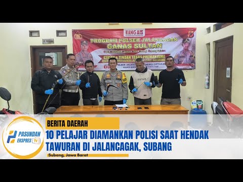 10 Pelajar Diamankan Polisi saat Hendak Tawuran di Jalancagak, Subang