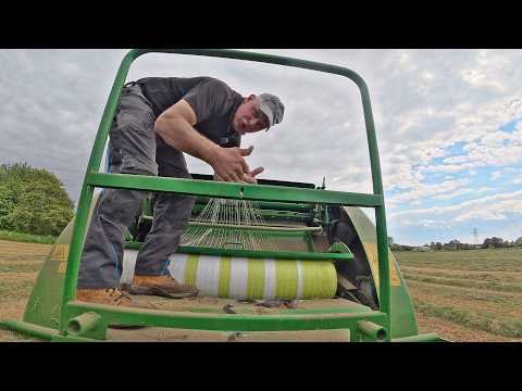 MAKING SILAGE - BALING - CARTING And EDIBLE BALE WRAP?