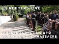 LIVE: France’s President Emmanuel Macron pays tribute to victims of a World War Two massacre in T…