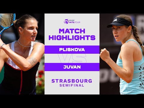 Karolina Pliskova vs. Kaja Juvan | 2022 Strasbourg Semifinal | WTA Match Highlights