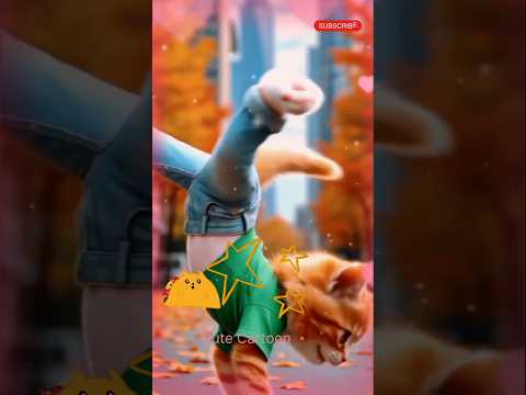 cute cat dancing 💃🐾|Cat dance|#shorts #cat #catvideos #cutecartoon #usacats