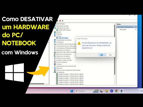 Como DESATIVAR um HARDWARE do PC/NOTEBOOK com Windows