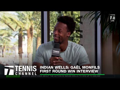 Gaël Monfils Explains Return of His Wakanda Forever Celebration; Indian Wells 1R