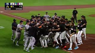 Benches clear between the Yankees and Orioles in Baltimore
