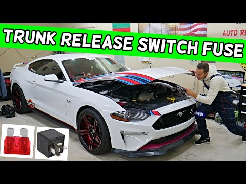 FORD MUSTANG TRUNK RELEASE SWITCH FUSE LOCATION 2015 2016 2017 2018 2019 2020 2021 2022 2023