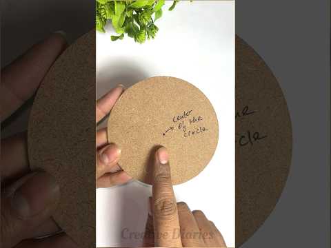 Center of the Circle on MDF Board #mdfboard #ytshorts #lippanart #mandalaart