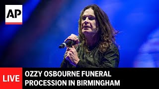 LIVE: Ozzy Osbourne funeral procession in Birmingham