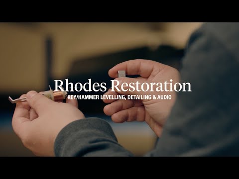 Rhodes Piano Restoration | Fine-Tuning – Key/Hammer Levelling, Detailing & Audio