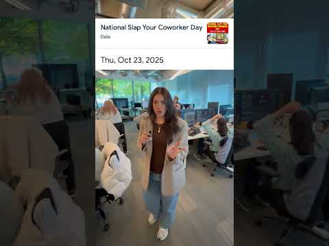 It’s #NationalSlapYourCoworkerDay 👋😂