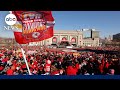 Chiefs’ Super Bowl celebration underway