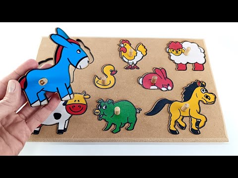 Aprende los ANIMALES DE LA GRANJA Y SUS SONIDOS 🐄🐑🐎 | Video educativo para niños