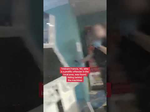 Burglar caught during arcade raid