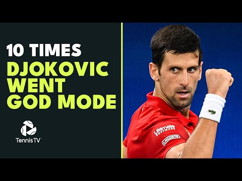 10 Times Novak Djokovic Went GOD MODE! 🤩