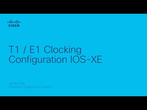 Cisco Voice GW T1 / E1 Clocking IOS-XE