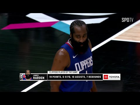 [NBA] '트리플더블급 활약' 제임스 하든 주요장면 (01.09)