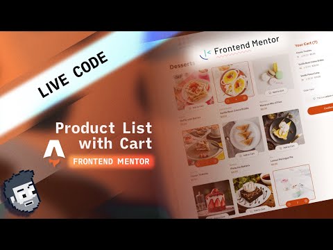 Live Code: Frontend Mentor Product List with Cart (with Astro)