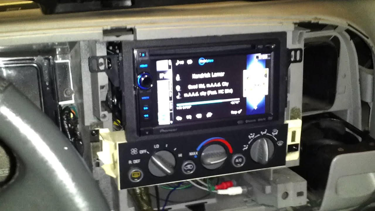 Double din installation on a 99 Chevy Tahoe Pt. 2 - YouTube 95 jeep grand cherokee stereo wiring diagram 