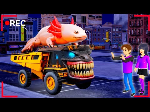There's Horror Secret Place Anomali Dump Truck Axolotl Haunted Yuta Mio 😱 SAKURA SCHOOL SIMULATOR