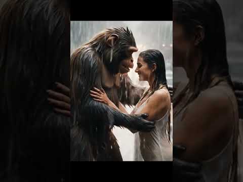 “Traffic Rok Diya Pyaar Mein – Bandar Ka Jazbaat!”Hashtag: #MonkeyLove #RainRomance #TrafficJamDram