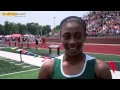 Interview with Kyra Jefferson of Detroit Cass Tech HS, Girls 100 Meters Champion at the 2011 MHSAA LP D1 Finals