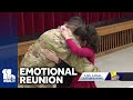 Video shows surprise reunion between twins and military dad