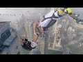 Base Jumpers Free Fall Off Dubai's Tallest Residential Tower - Exclusive visuals