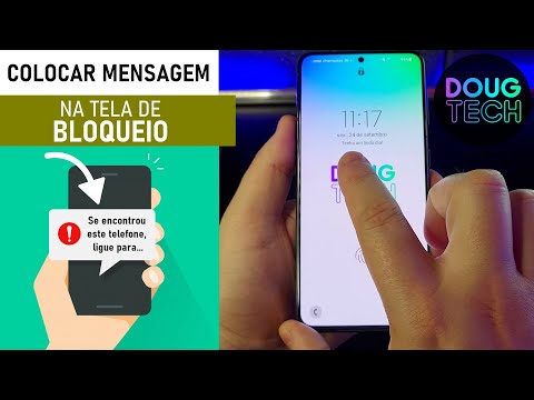 Como Colocar MENSAGEM na TELA DE BLOQUEIO do Samsung