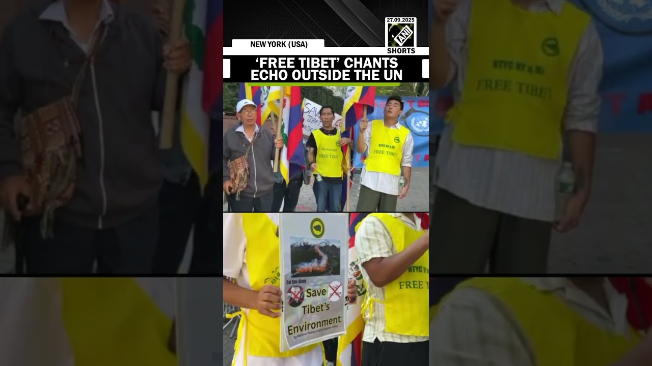 “Free Tibet” chants echo outside UN; Tibetans call to ‘stop genocide’ in Chinese occupied territory