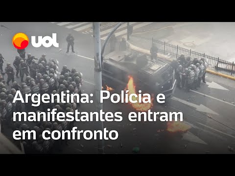 Protestos na Argentina: Deputados são hospitalizados após repressão policial em manifestação