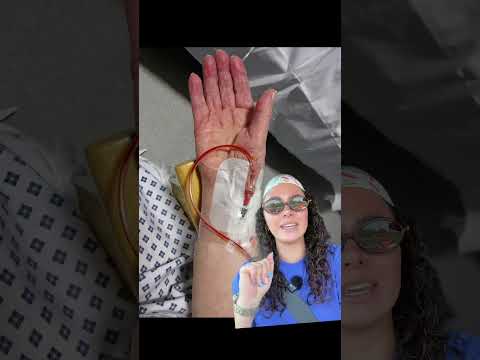 This literally happened to me YESTERDAY! You definitely don’t want to leave any blood in the line!