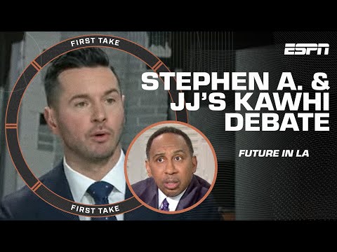Get your money & walk away! - Stephen A. & JJ Redick face off about Kawhi's reliability | First Take video clip