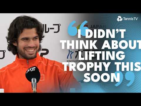 Alcaraz Reacts To First <strong>Title</strong> Since Injury 🥹🏆 | Tokyo 2026
