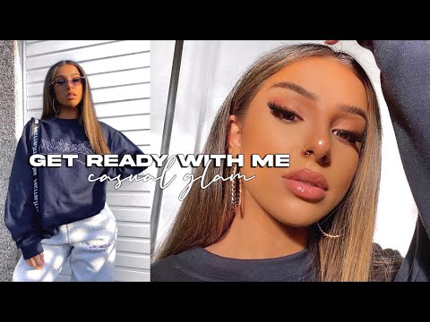 GET READY WITH ME - CASUAL GLAM | makeup, hair & outfit (from PLT)