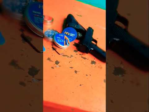 #POWER TEST WITH #HORNET H&N / 4.5MM BLANCA TECHNO AIR PISTOL #blanca #pistolair #pistol #airgun