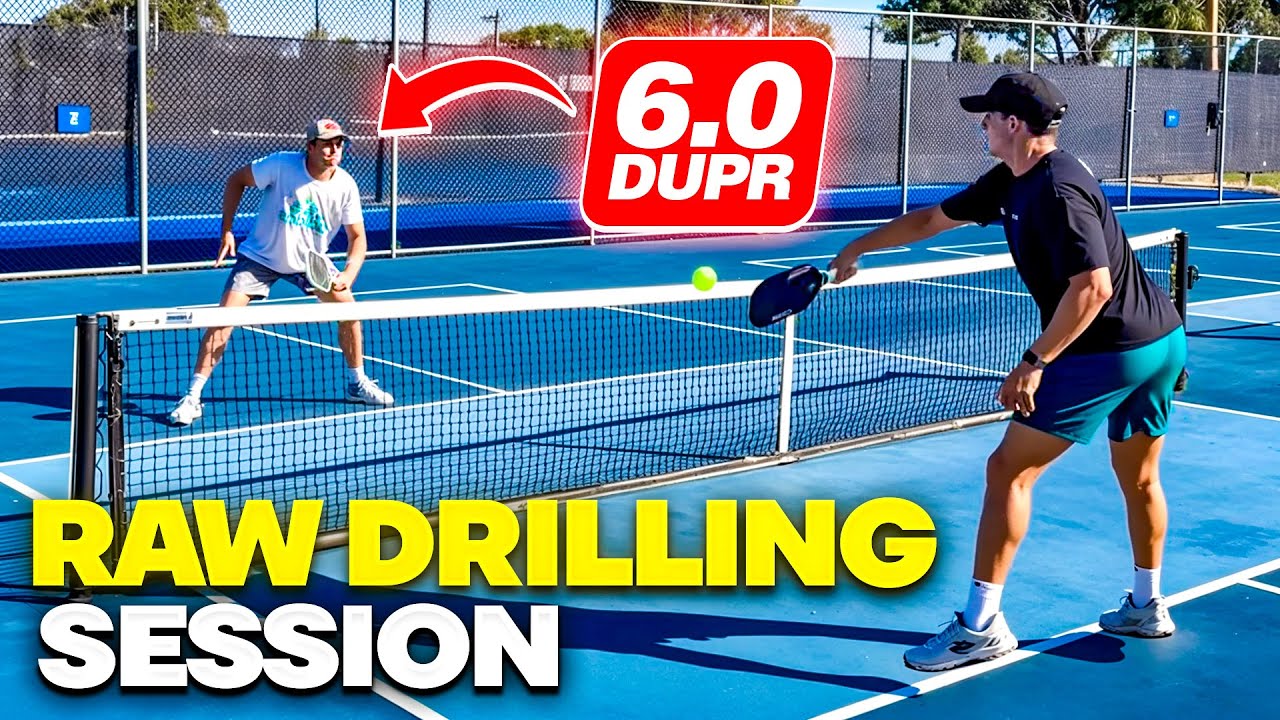 Raw, Un-Cut Pro Pickleball Drilling Session (6.0 DUPR)