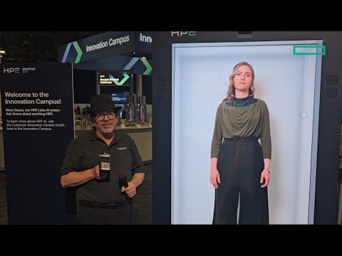 HPE Morpheus VM Essentials with hologram AI avatar