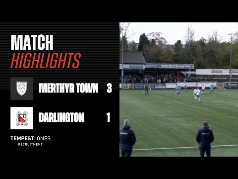 Highlights: Merthyr Town 3-1 Darlington - National League North