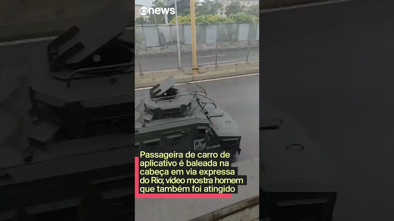 Passageira de carro de app é baleada na cabeça em via expressa do Rio homem também foi atingido  TV Online Passageira de carro de app é baleada na cabeça em via expressa do Rio homem também foi atingido
