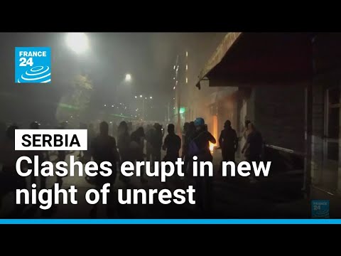 Tensions soar in Serbia as protesters clash with police, set fire to party offices • FRANCE 24