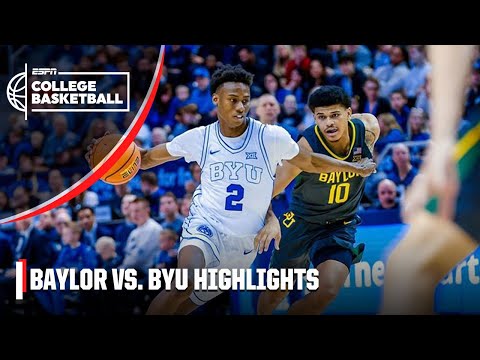 TOP 25 UPSET  Baylor Bears vs. BYU Cougars | Full Game Highlights | ESPN College Basketball video clip