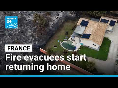 フランス南西部、山火事の避難住民が帰宅を開始