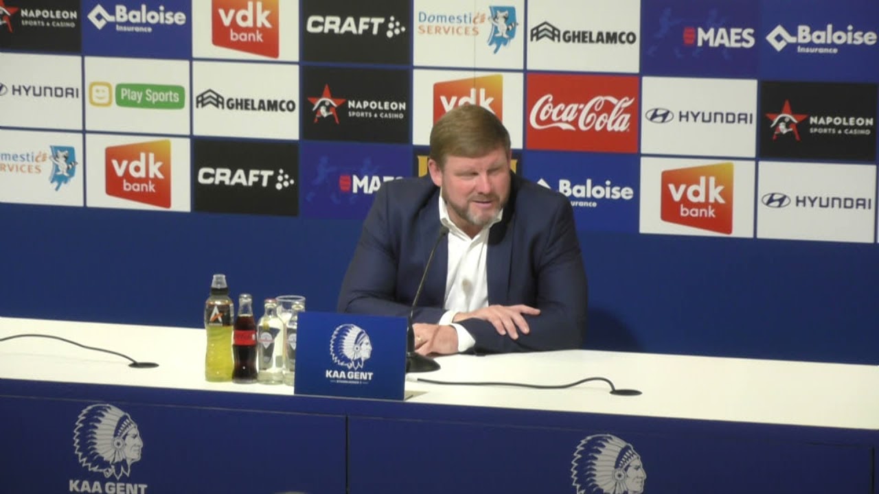 Persconferentie na KAA Gent - Eupen