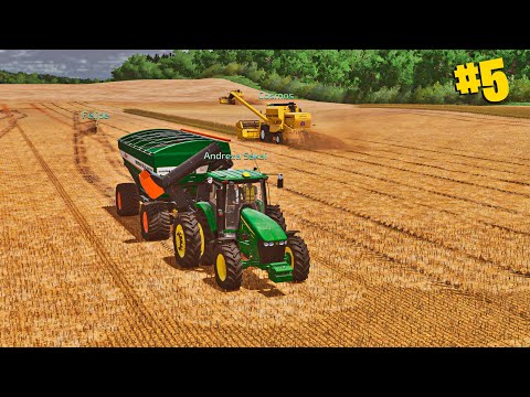 Grupo FbMasa #05 | Colhendo soja | Do campo ao secador | Farming simulator 22